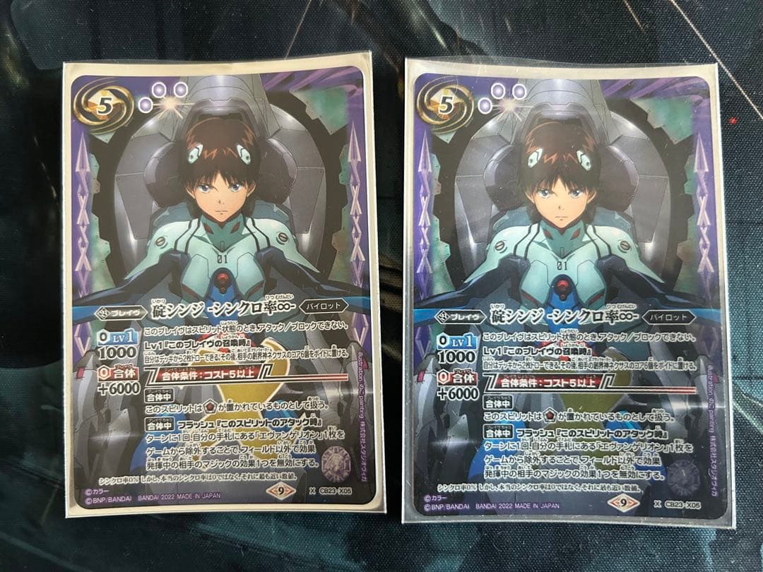 碇シンジ シンクロ率∞ 2枚