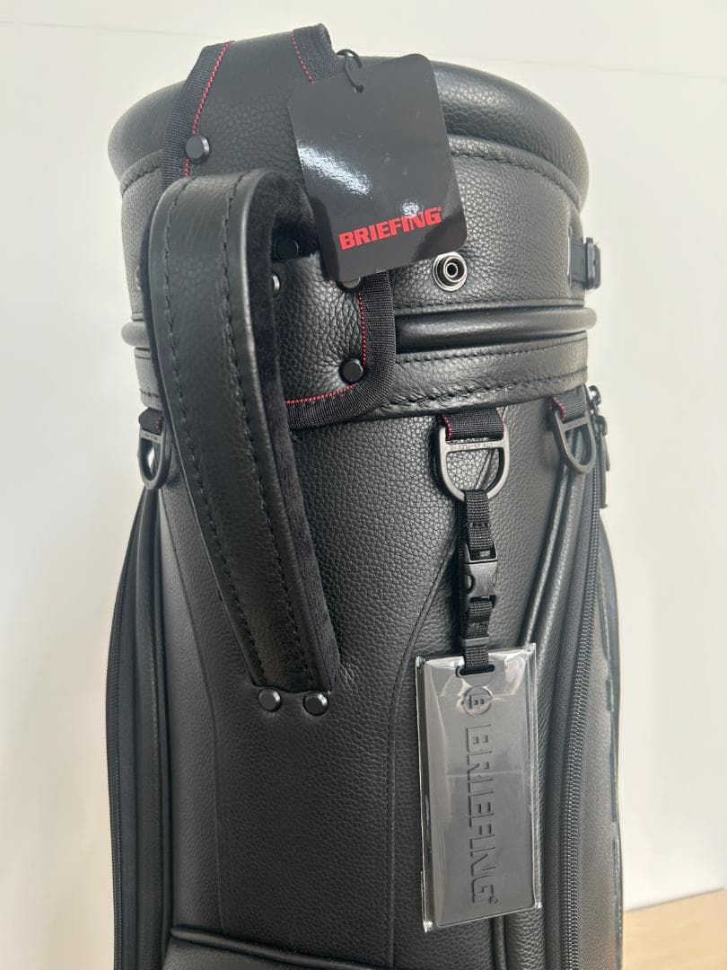 BRIEFING　ブラックレザーゴルフキャディバッグ　新品未使用 045