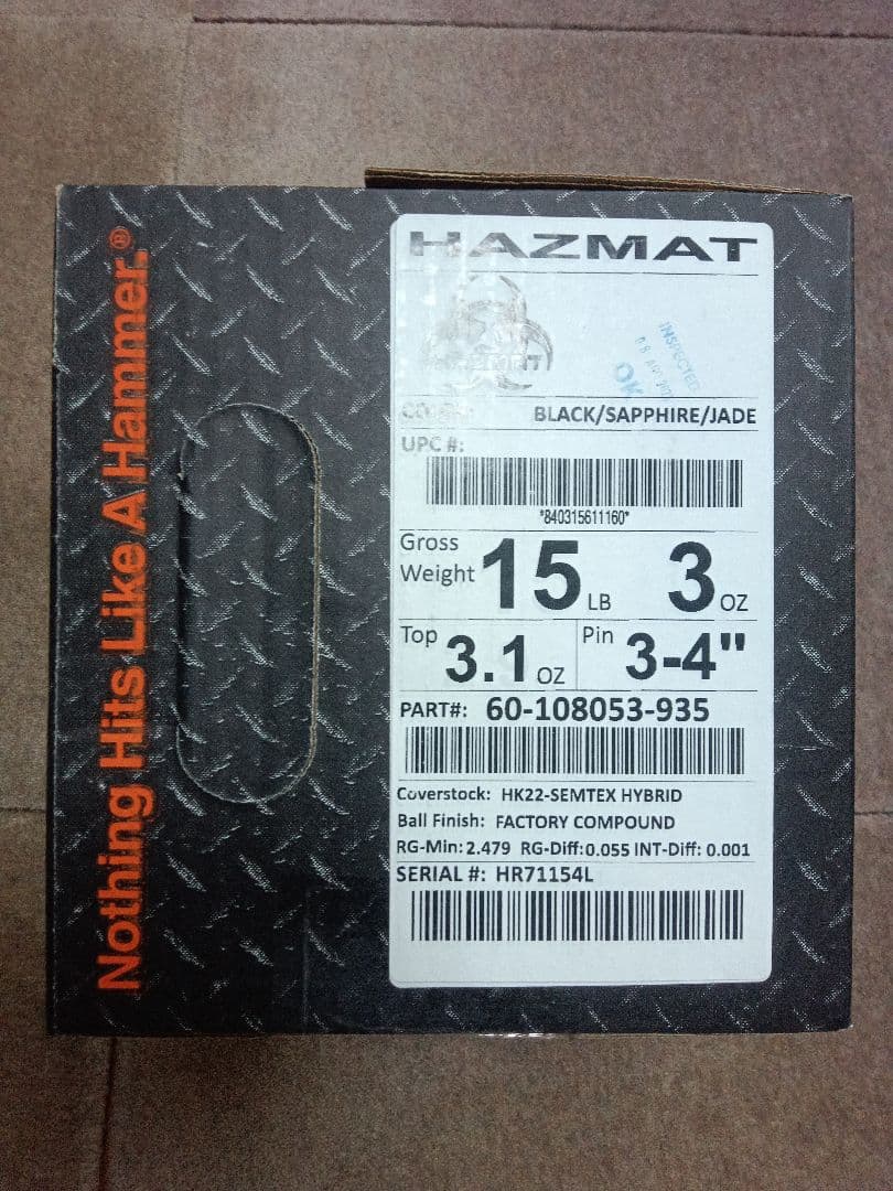 Hammer Hazmat 15ポンド3オンス