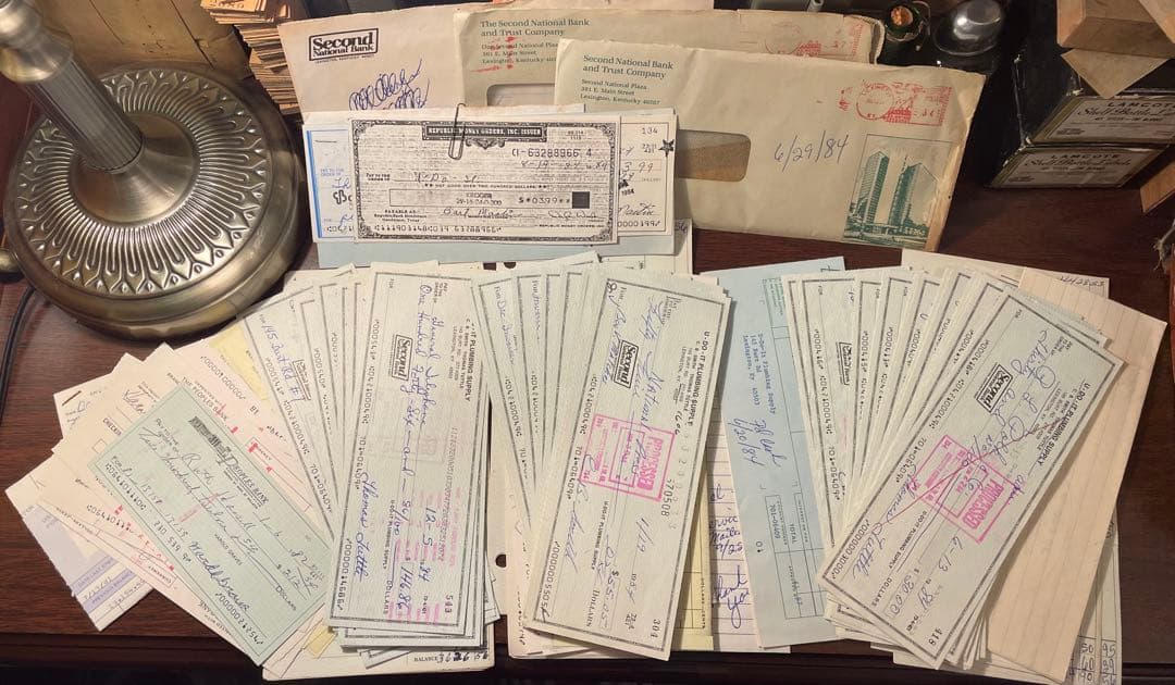 専用ページです 海外　ヴィンテージ　銀行小切手　詰め合わせ　約30点✖️3