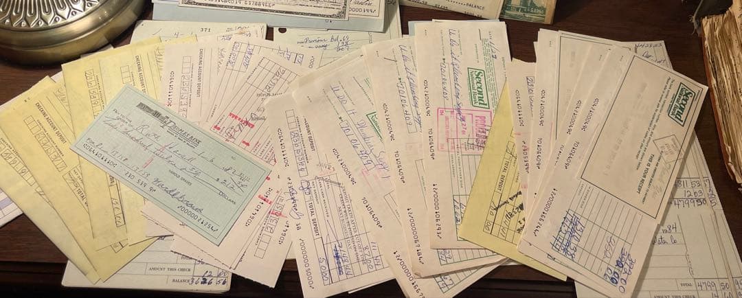 専用ページです 海外　ヴィンテージ　銀行小切手　詰め合わせ　約30点✖️3