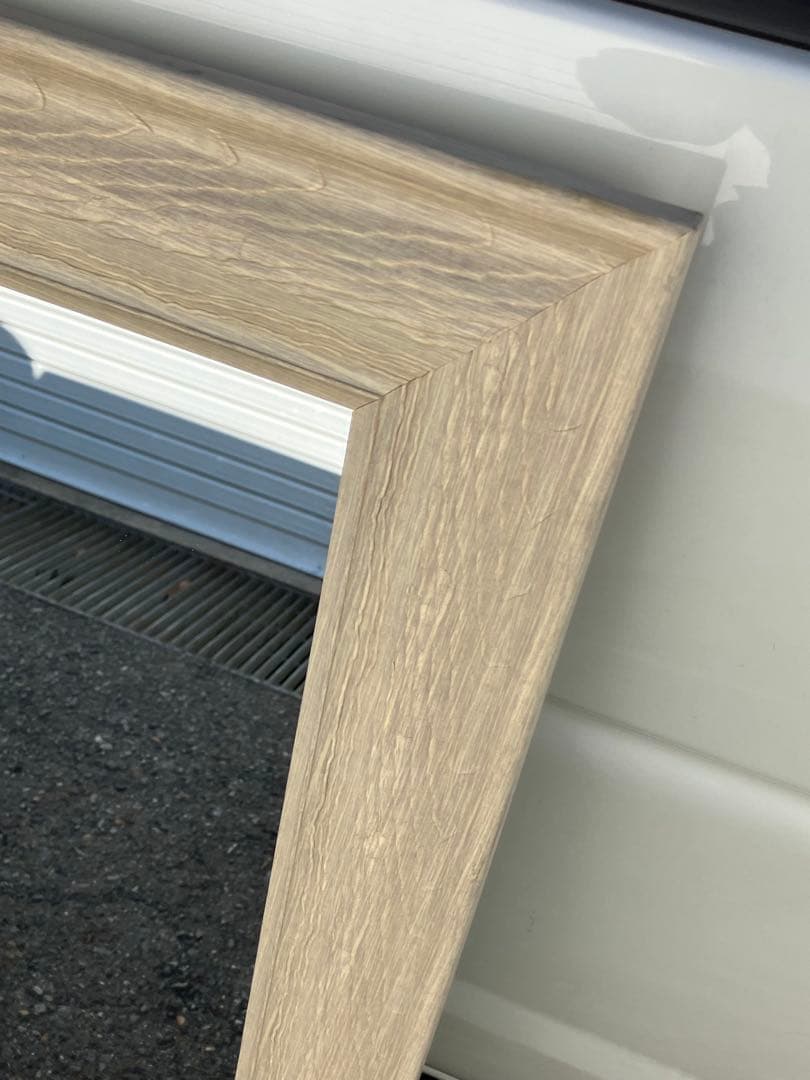 美容室用 木製フレーム ナチュラル セット面 姿見 ミラー サロン インテリア