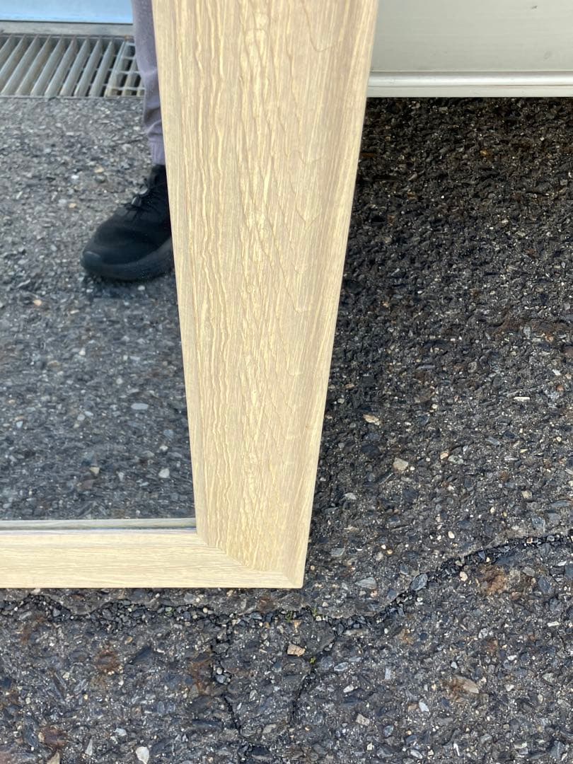 美容室用 木製フレーム ナチュラル セット面 姿見 ミラー サロン インテリア