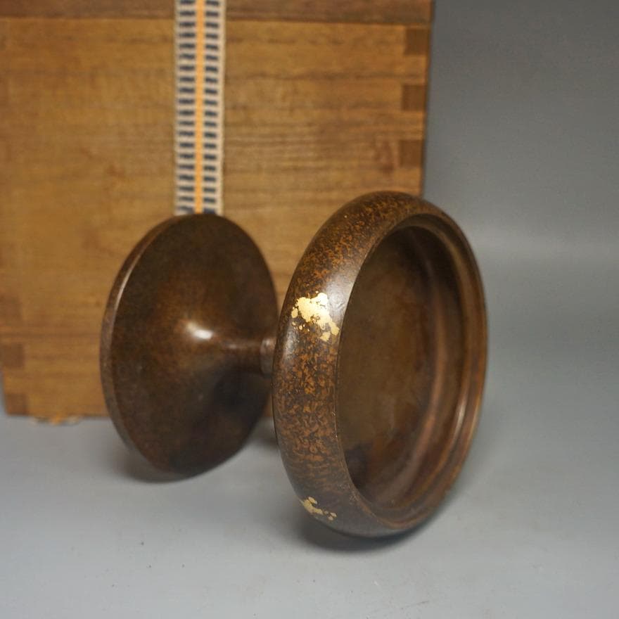 山形銅製品線香立て 木箱付き