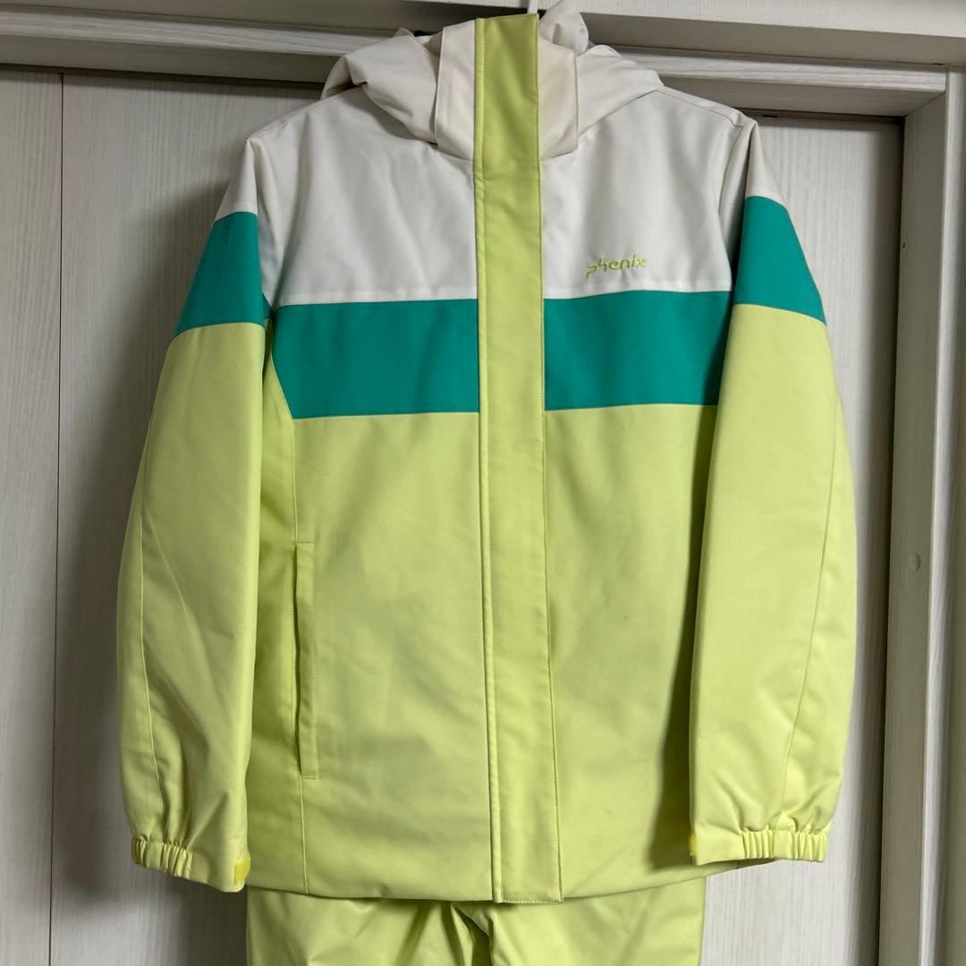 phenix フェニックス　子ども用 スキーウェア 150 イエロー/グリーン