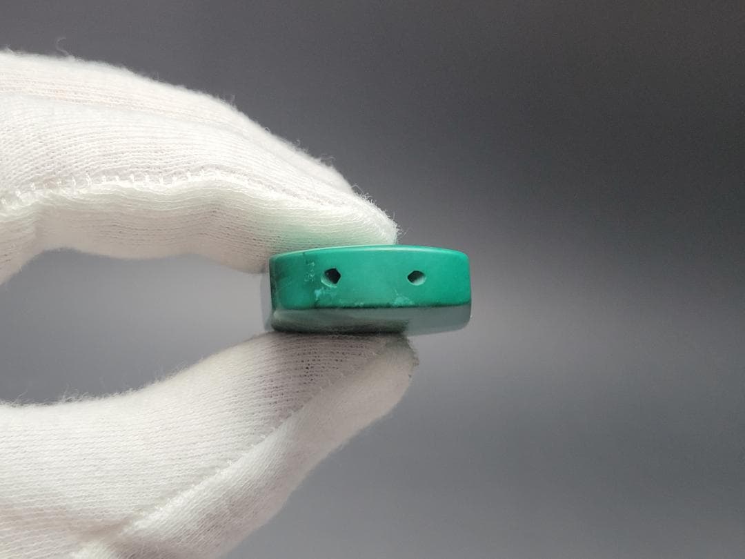 高純度 天然 トルコ石 緑松石 佩飾 装身具 時代 幅約4.4m