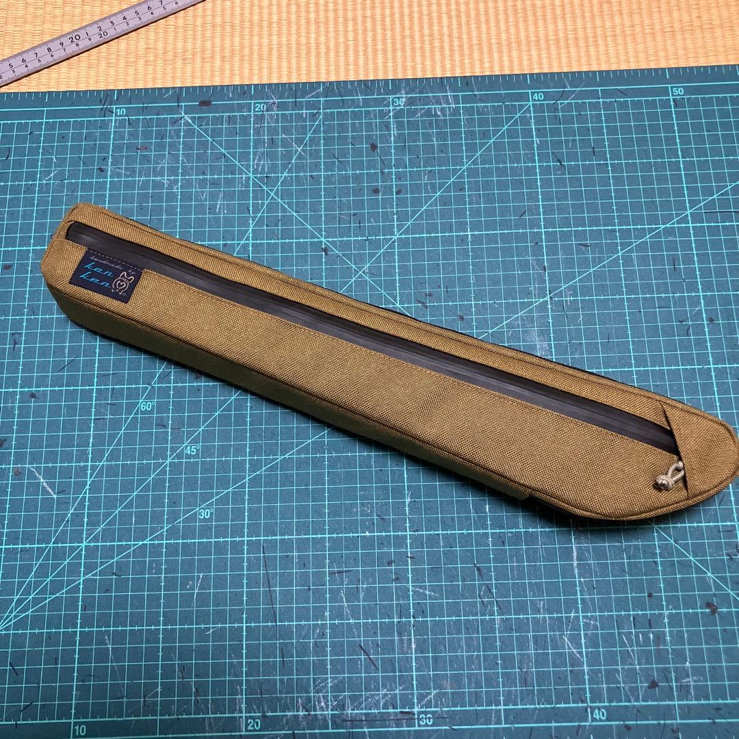 ハンドメイド　フレームバッグ　コーデュラ1000 コヨーテ 42cm