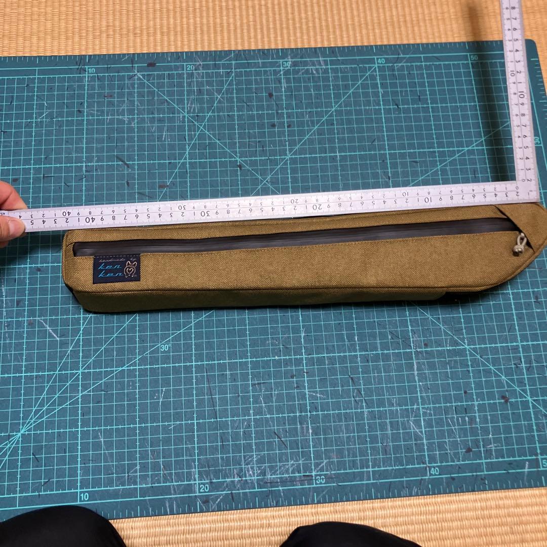 ハンドメイド　フレームバッグ　コーデュラ1000 コヨーテ 42cm