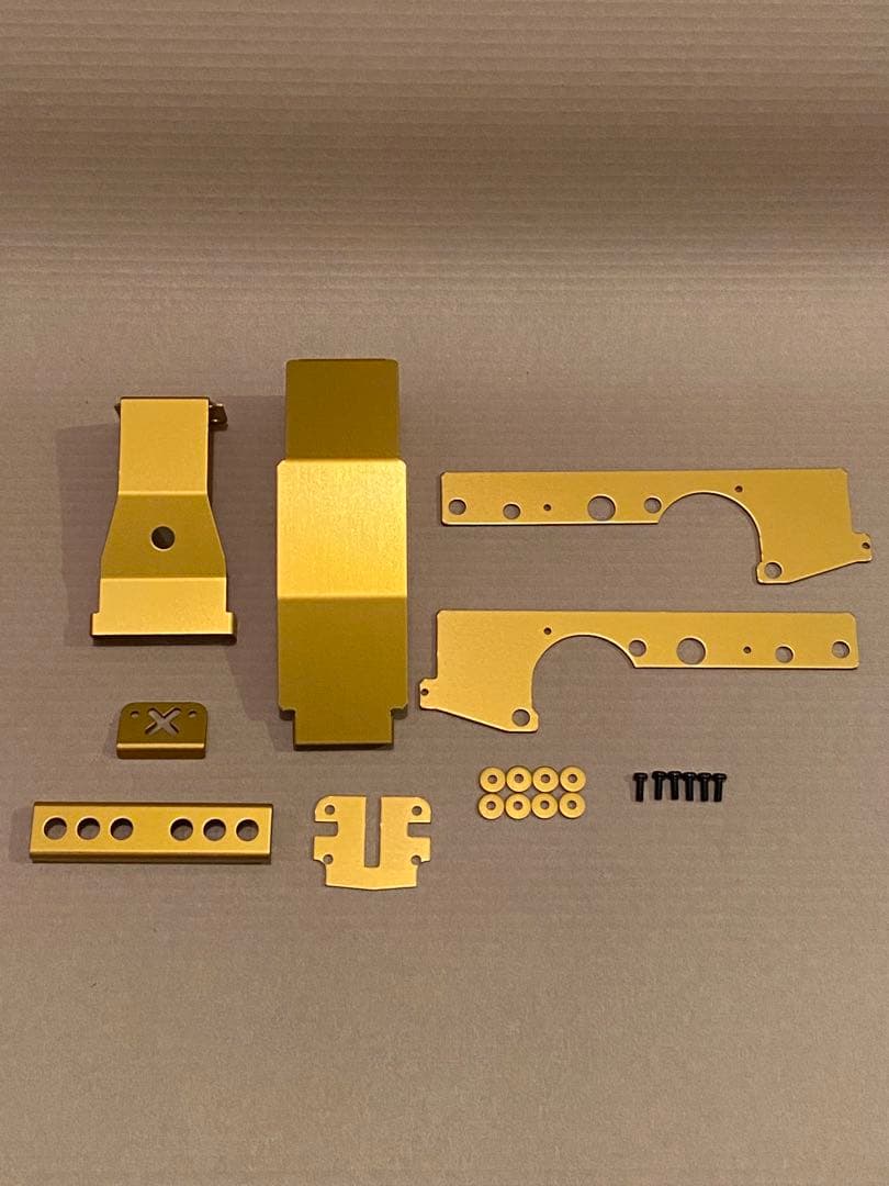 ラスト1セット タミヤ　ＷＲ０２ワイルドウイリー　６点セット　アルマイトゴールド