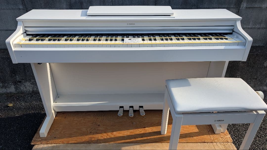 送料込み YAMAHA 電子ピアノ YDP-163WH 2019年購入激可愛い♥