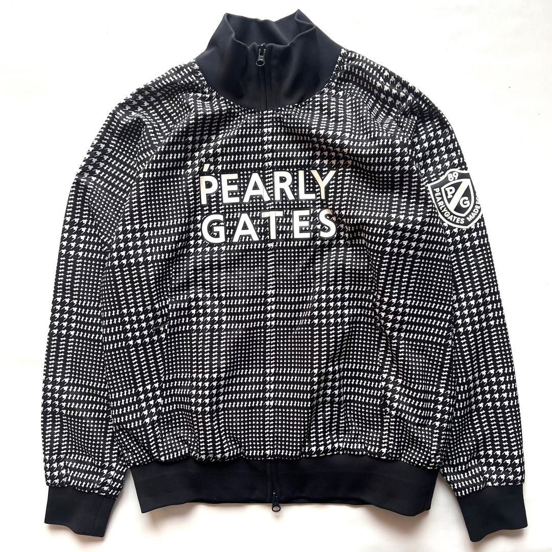 Pearly gates パーリーゲイツ　千鳥　ナイロンジャケット ロゴ　ゴルフ