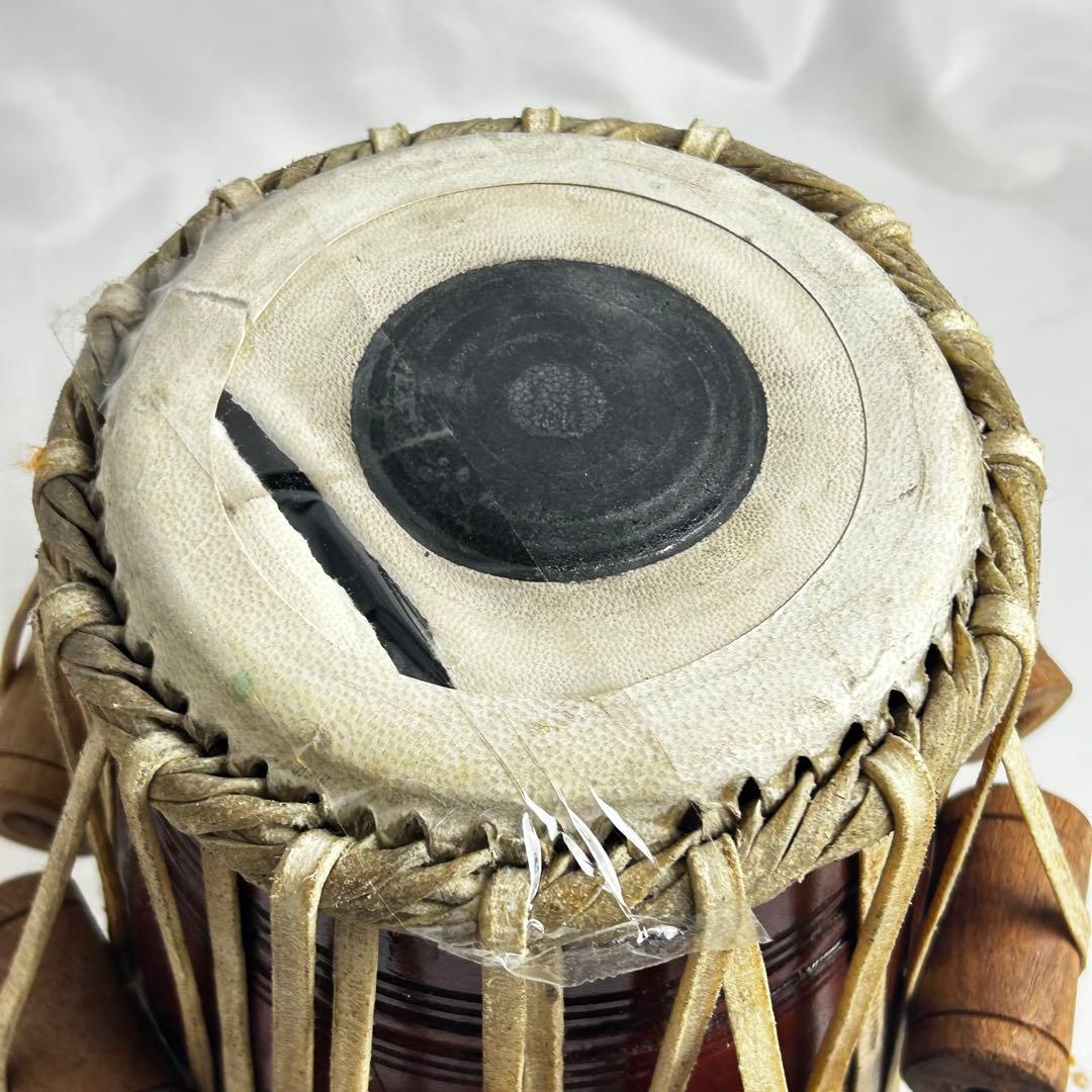 インド楽器 タブラ Tabla 打楽器セット 伝統楽器 民族楽器 ケース付