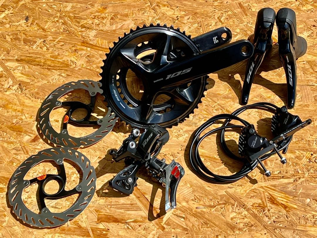 【未使用品】シマノ 105 R7100 （機械式12S・油圧ディスク）セット