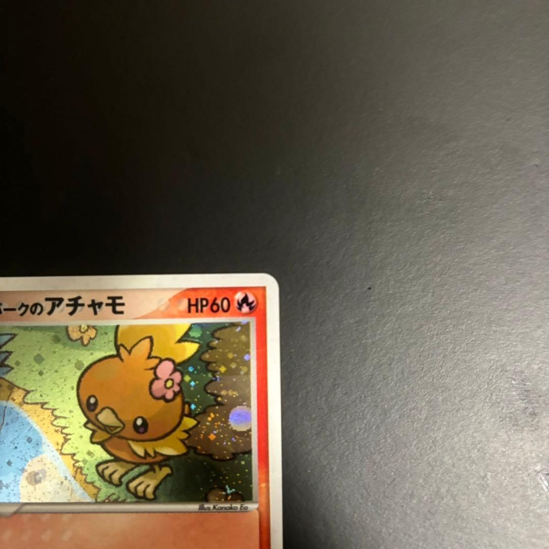 【美品】ポケパークのアチャモ 十字ホロ　ポケパークプレミアムファイル