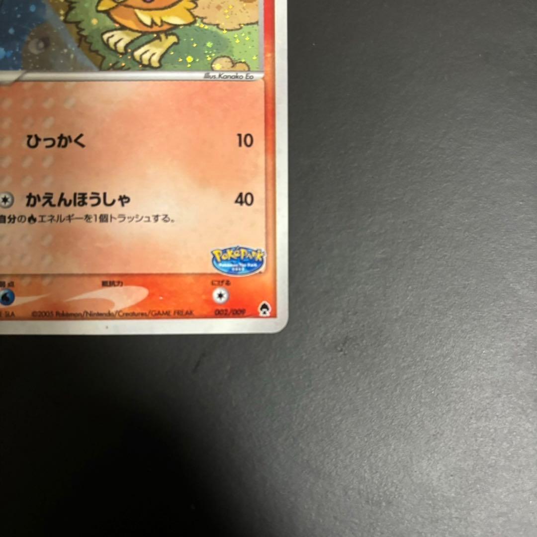 【美品】ポケパークのアチャモ 十字ホロ　ポケパークプレミアムファイル