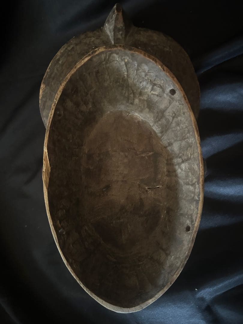 アフリカ コートジボワール バウレ族 木製 仮面／アンティーク