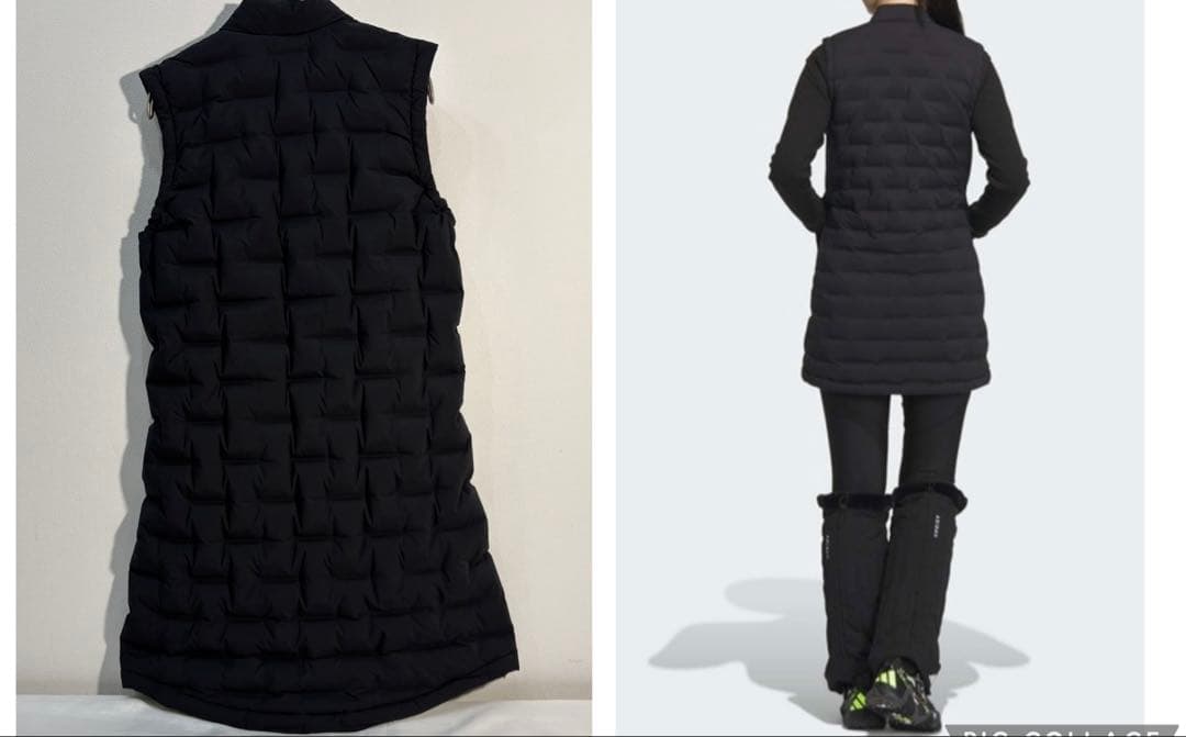 定価36300円　新品adidasゴルフ　ブラックダウンベスト・キルティング