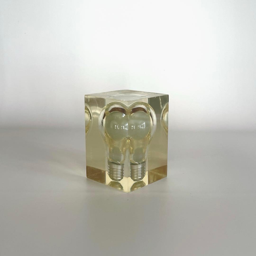 ヴィンテージ ルーサイトスカルプチャー アクリル オブジェ ポップアート