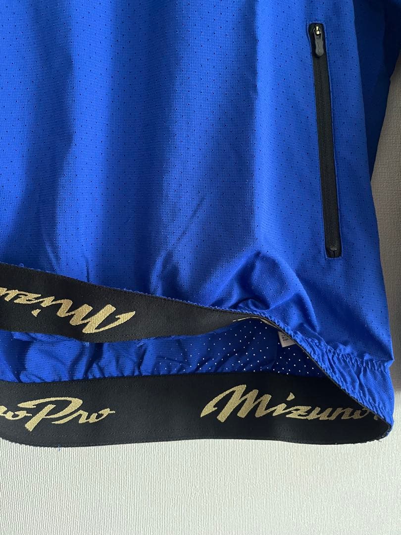 野球 ミズノプロ ストレッチジャージ セットアップ 上下 ブルー　スウェット
