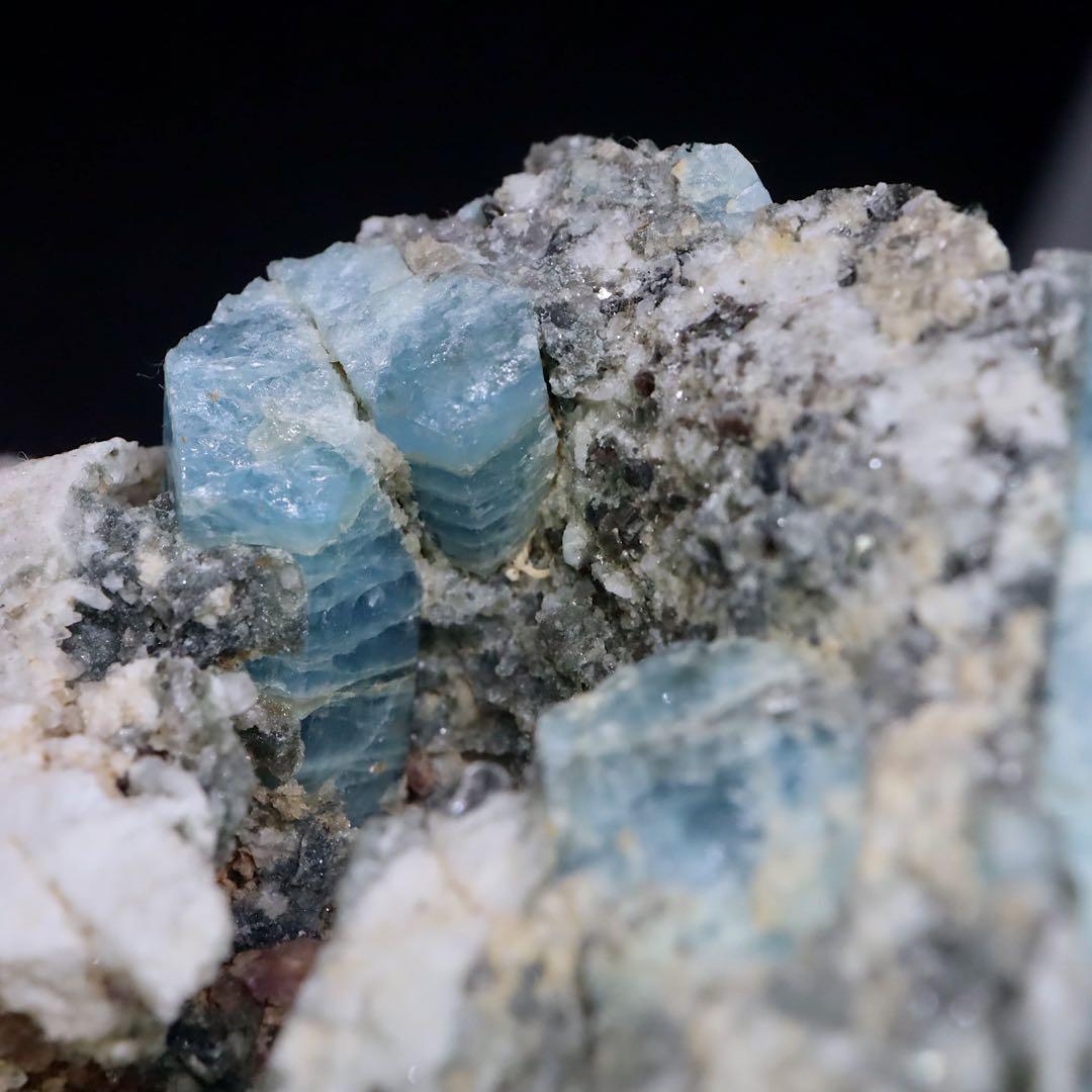 自主採掘！アクアマリン カリフォルニア産 205.4g AQ334 原石　天然石