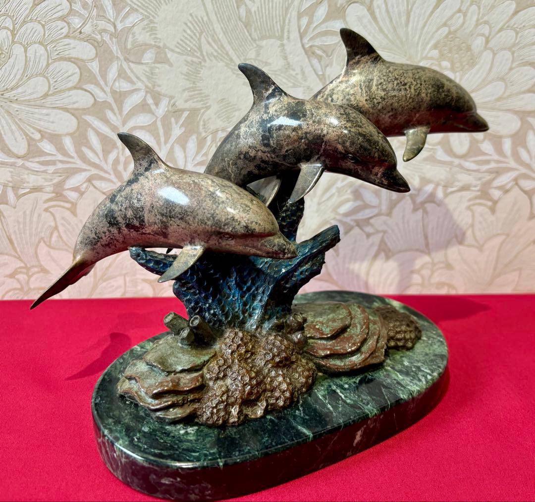 【Phil Vanderlei作ブロンズ彫刻★DOLPHIN IN CORAL】