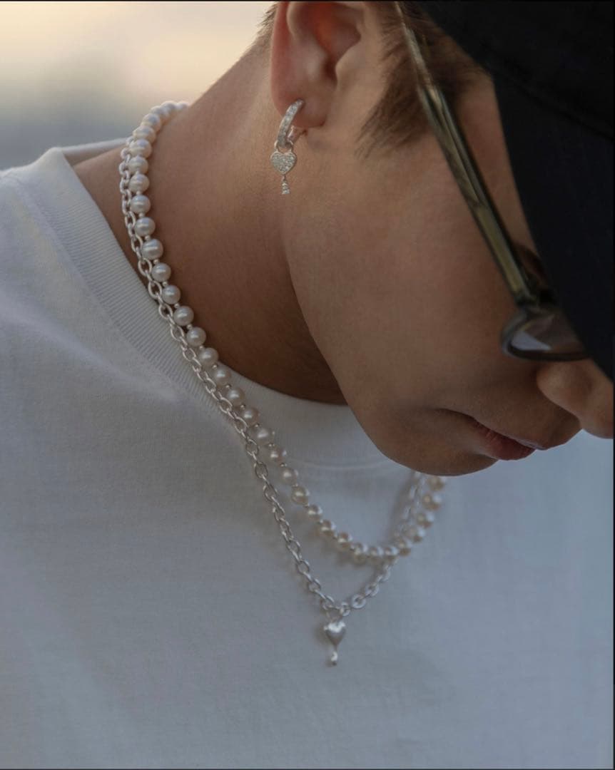 【限定】GOD ONLY KNOWS 岩田剛典 パール シルバーネックレス S