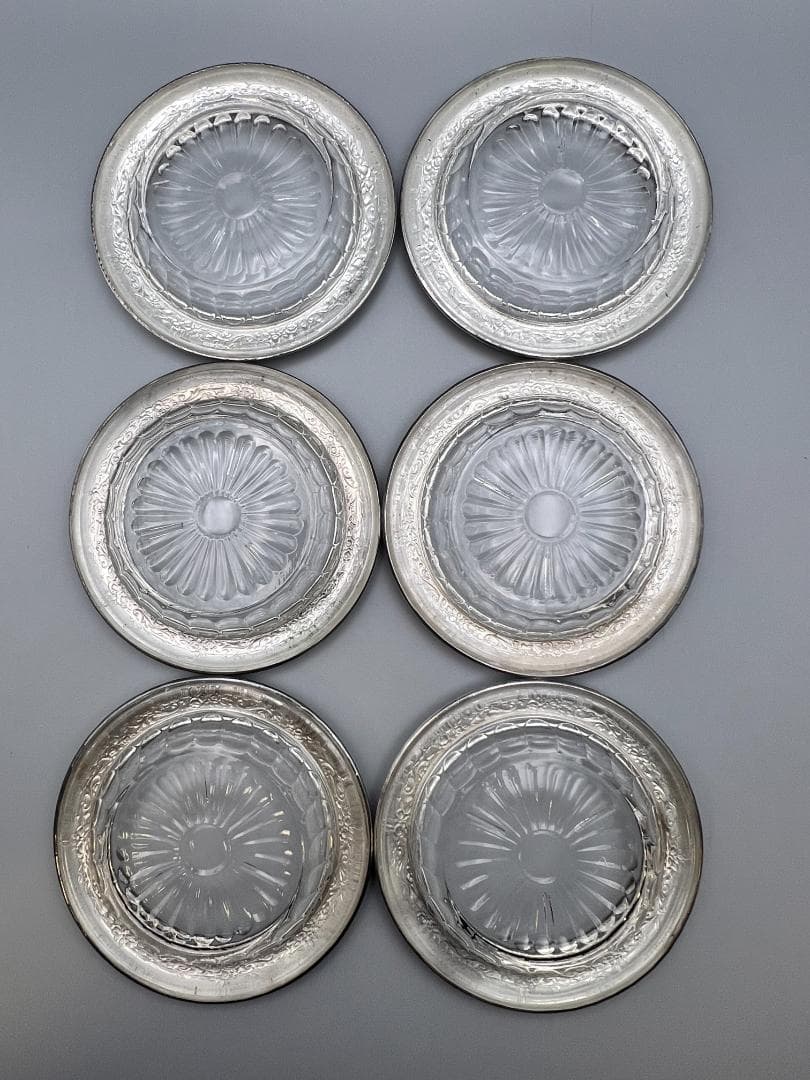 銀製刻印　タレントコースター　６個セット