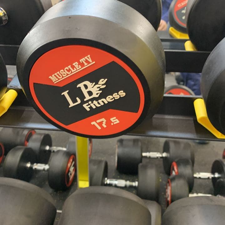 ラバーダンベル　45kg  2個