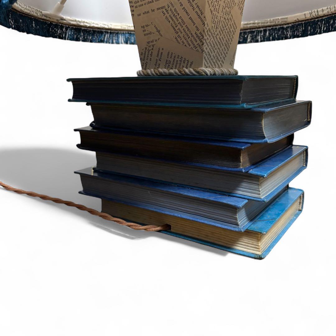 ヴィンテージ ブックランプ｜英字シェード アート照明 一点物