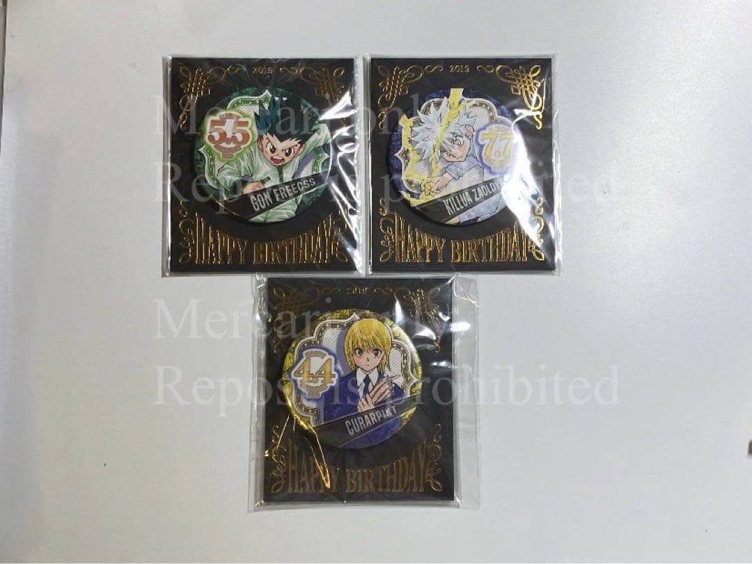 26点セット 缶バッジ バースデー 2019年〜2025年 ハンターハンター