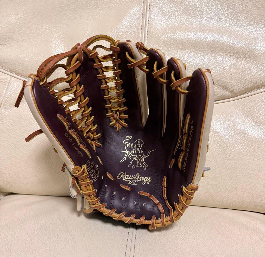 ローリングス 軟式オーダー内野手用グローブ　ゴールドラベル 型付け済み　OS
