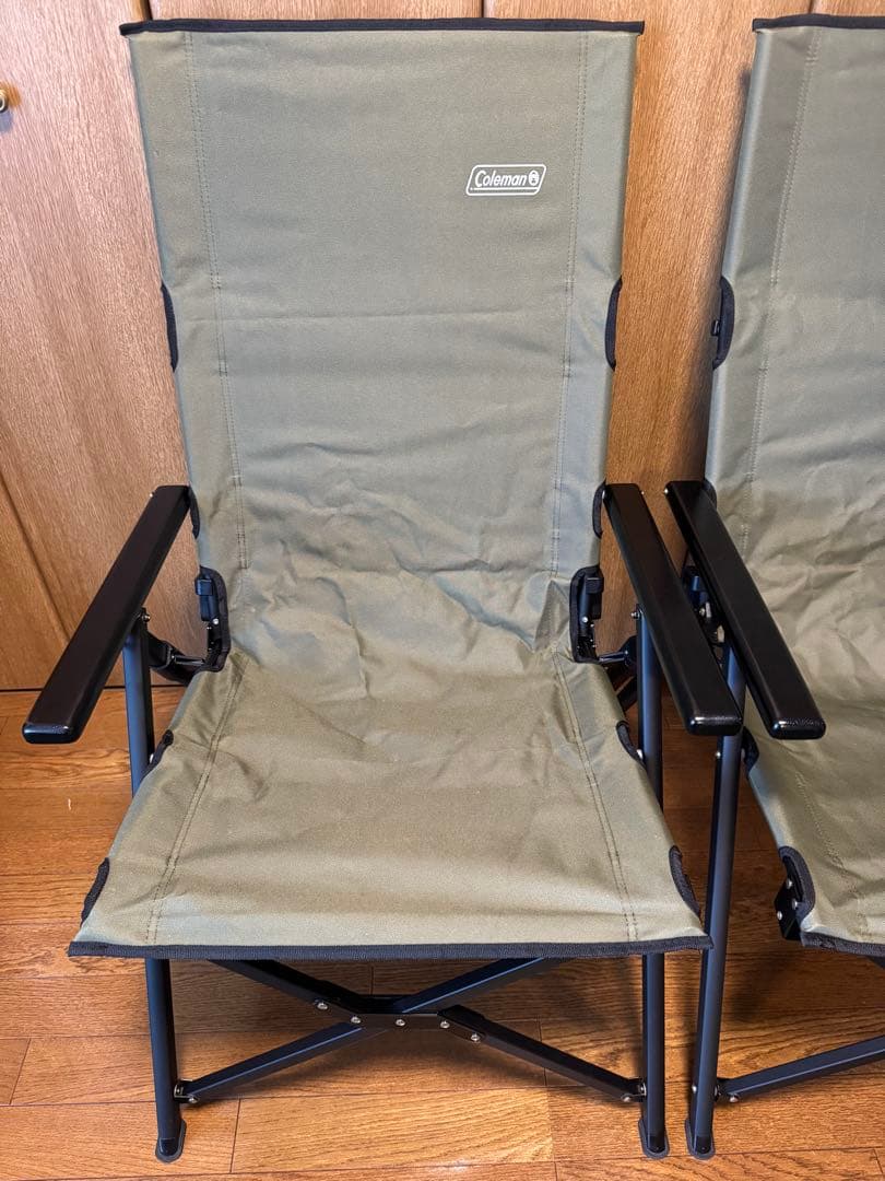 Coleman コールマン 2脚セット レイチェアマックス オリーブ 美品