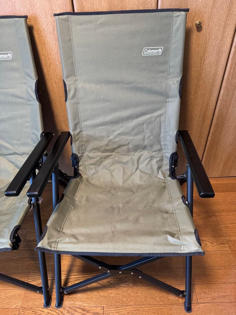 Coleman コールマン 2脚セット レイチェアマックス オリーブ 美品