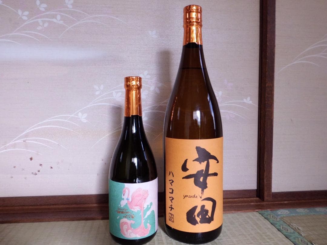 安田　ハマコマチ　1800ml　フラミンゴオレンジ 720ml 各1本