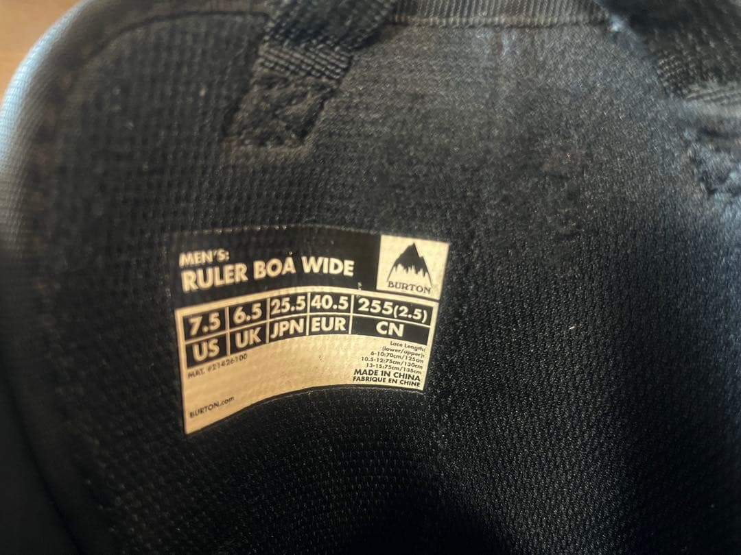 BURTON RULER BOA WIDE 25.5㎝