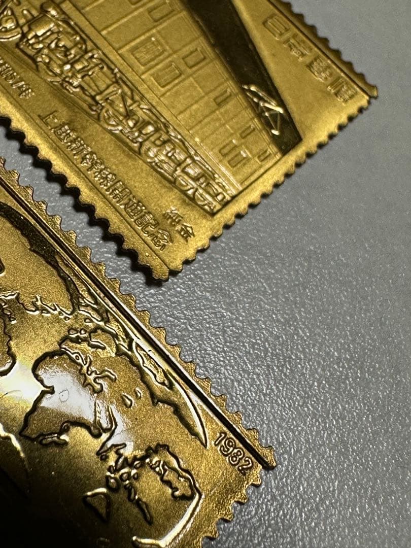 希少　松本徽章工業　純金　金属工芸品　2枚セット5.20g 純金/純銅