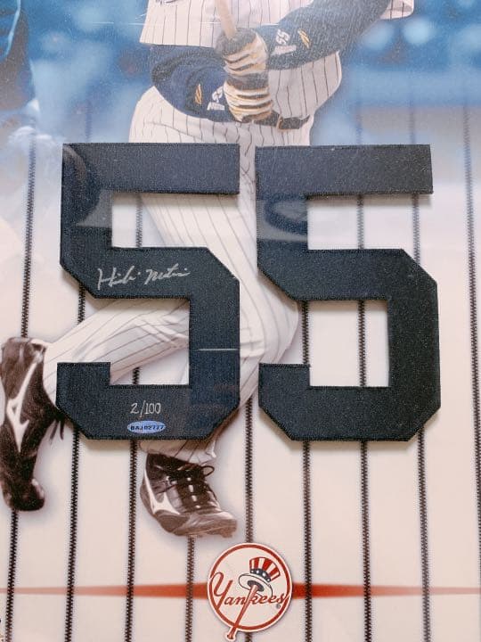 松井秀喜ファン必見！！！  松井秀喜直筆サイン入りフォト