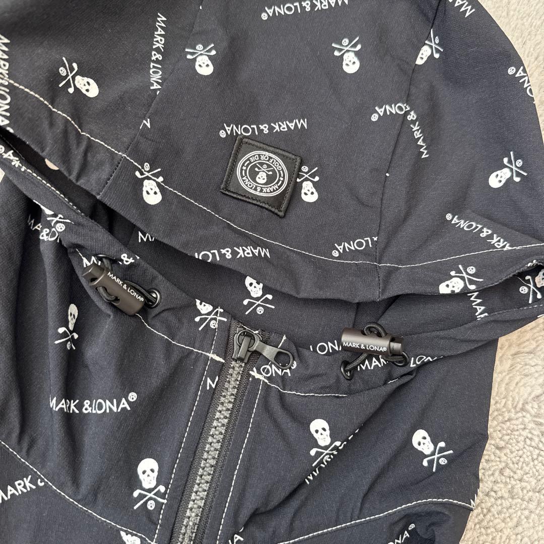 【23AW】MARK&LONA オーバーサイズフーディー ブラック