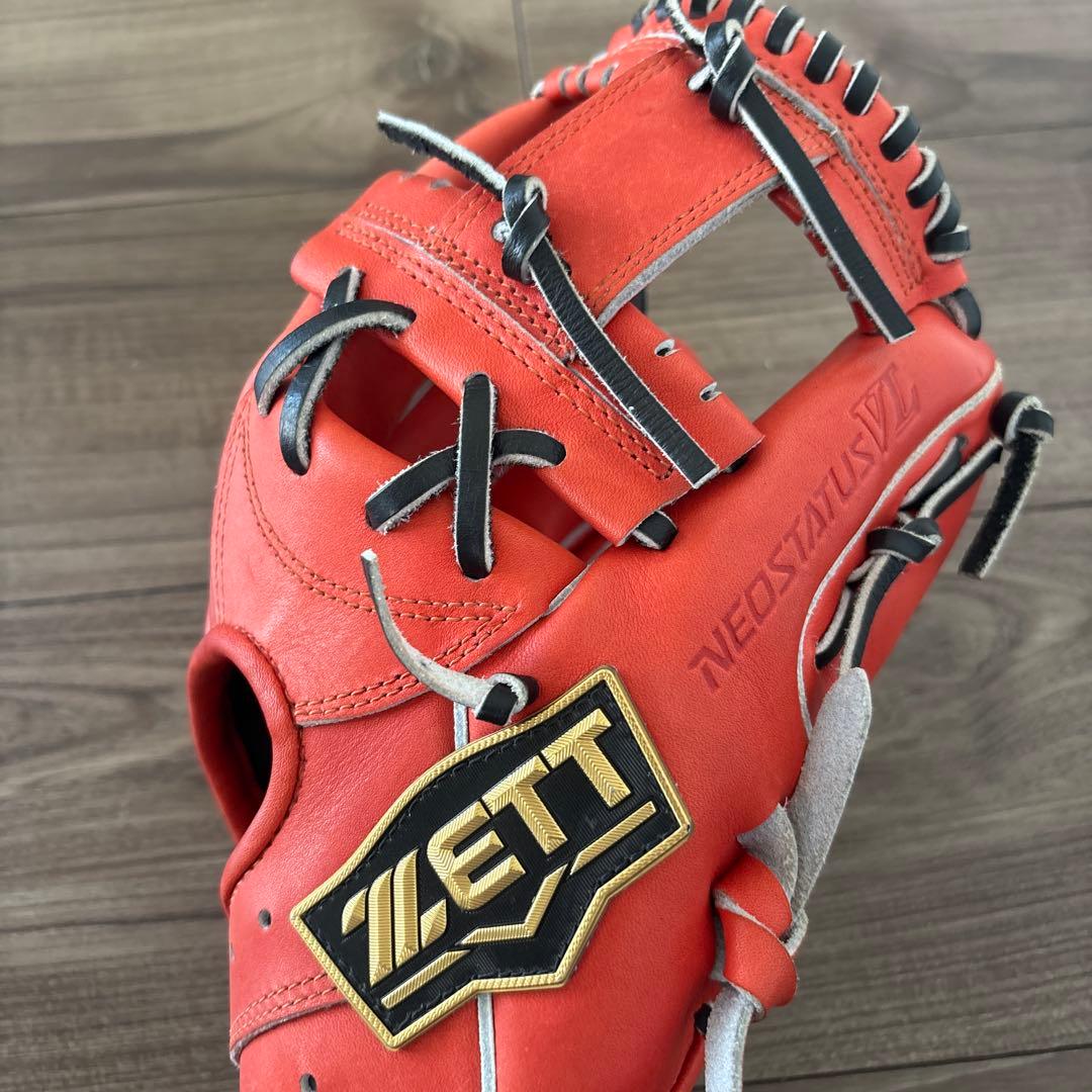 ZETT NEOSTATUS 軟式グローブ オレンジ　少年野球　Lサイズ