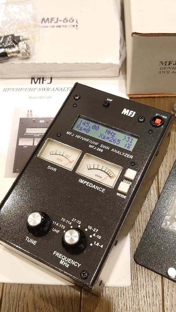 MFJ-269 HF/VHF/UHF アンテナアナライザー 1.8～470MHz