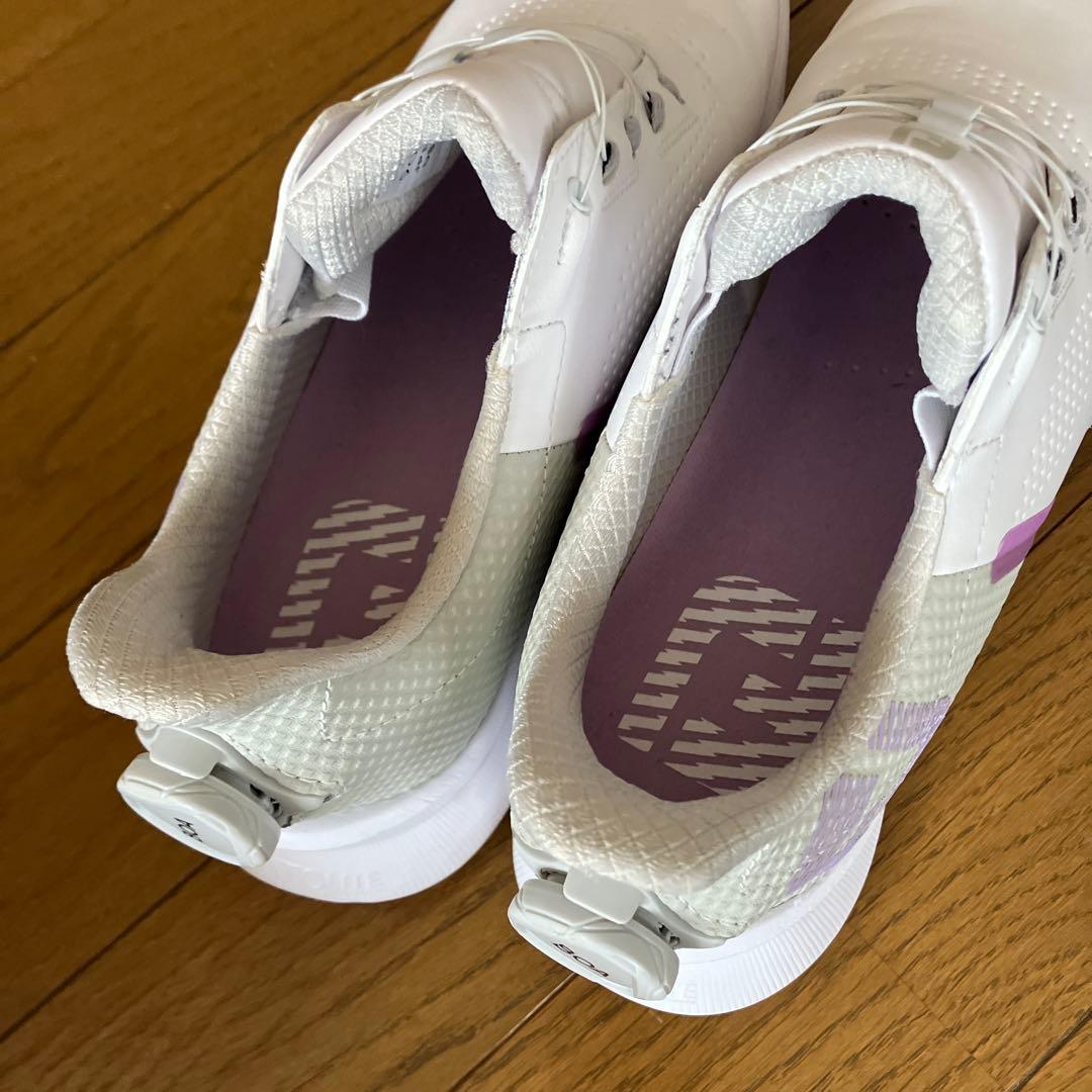 FOOTJOY ゴルフシューズ 女性用 ホワイト/パープル