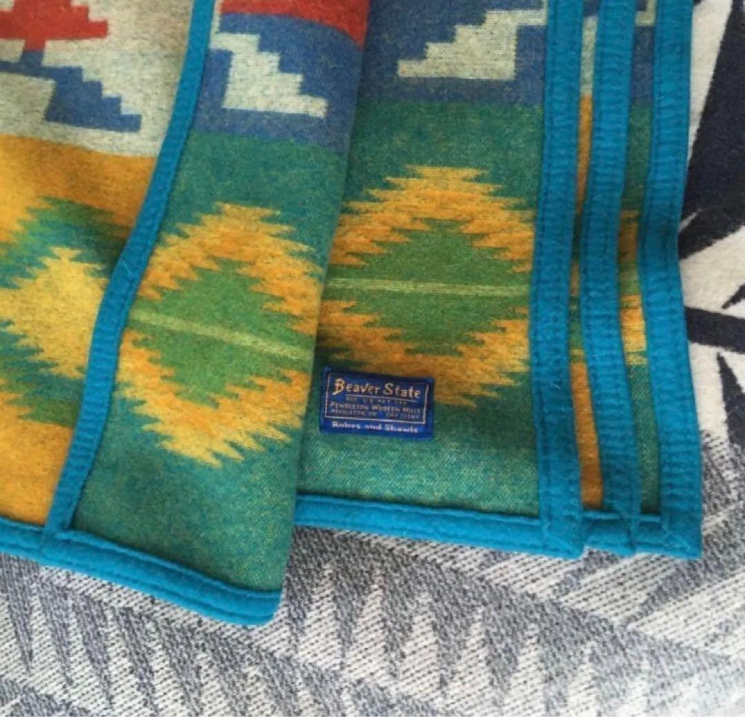 超希少PENDLETON 216×220ネイティブ　ブランケット　ペンドルトン