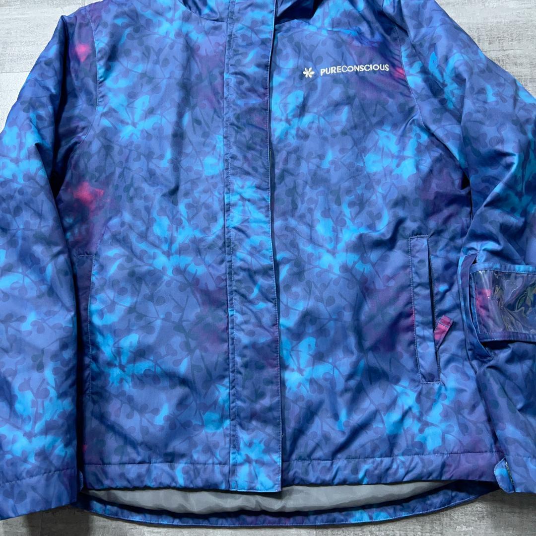 美品 大きいサイズ PURECONSIOUS スキーウェア 上下 レディースXL