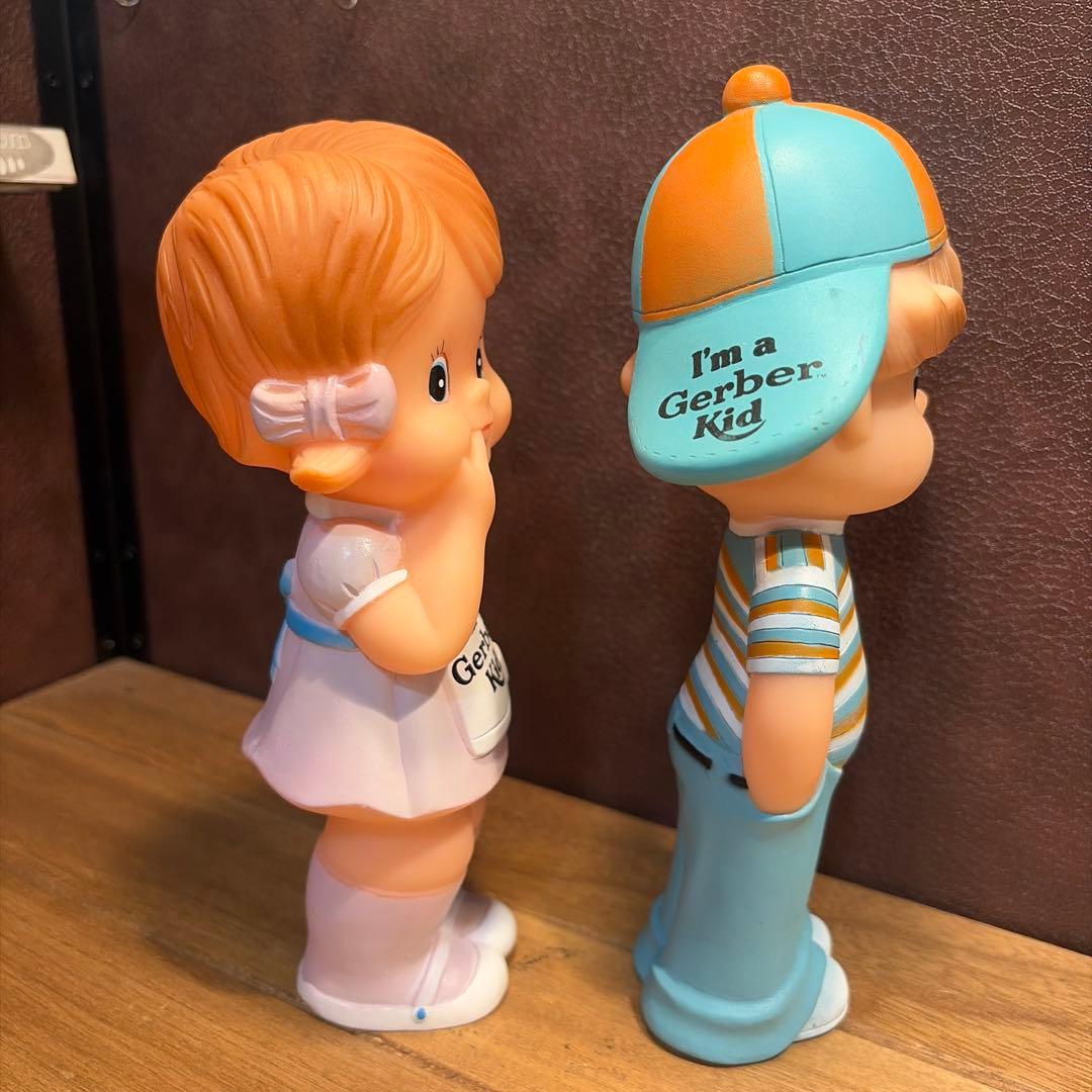 ビンテージ　ガーバーキッドドールガール&ボーイ アドバタイジングフィギュアセット