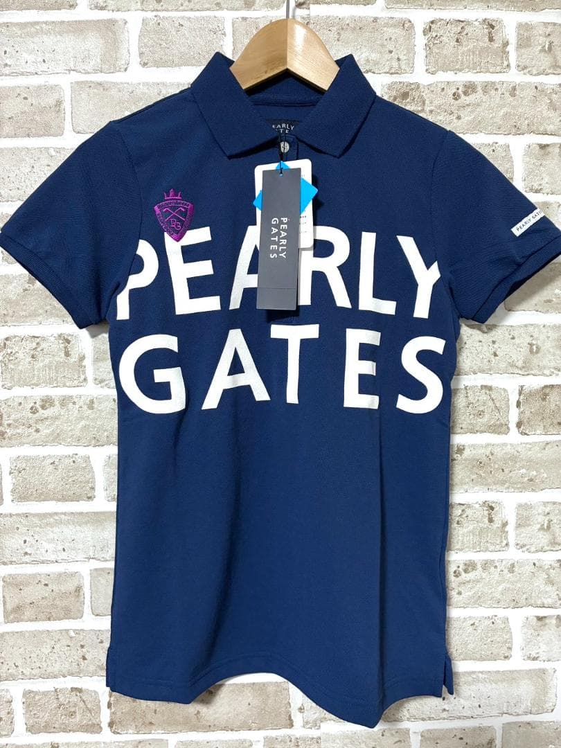 【フォロー割】新品 パーリーゲイツ レディース ビッグロゴ ポロシャツ サイズ0