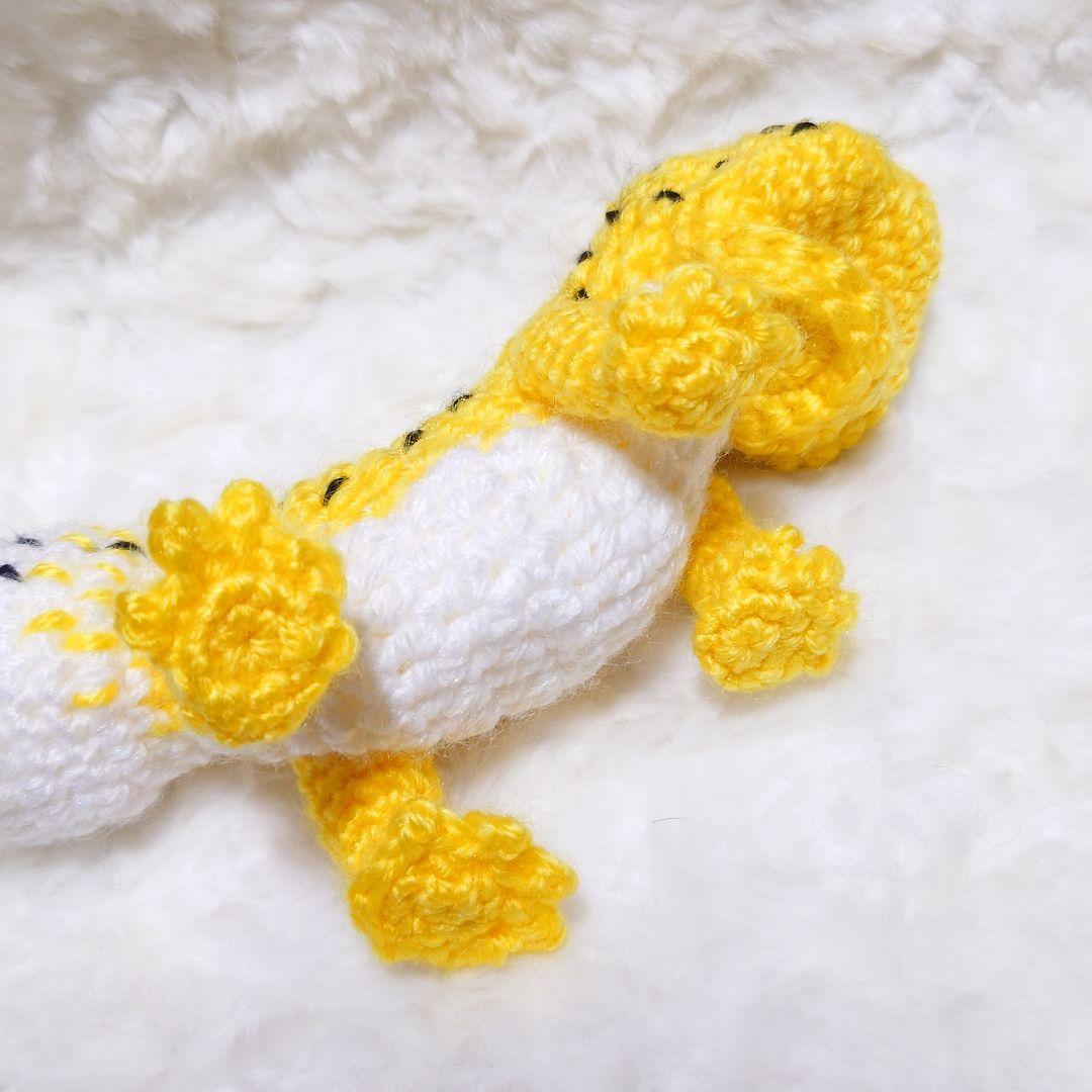115.ハイイエロー　レオパ　あみぐるみ