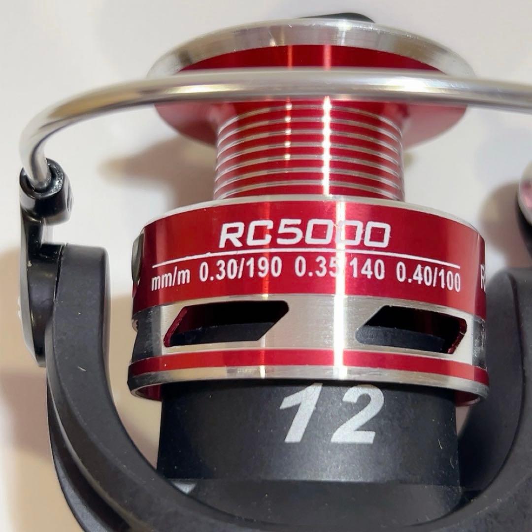 スピニングリール RC-red グラファイト メタルハンドル RC5000