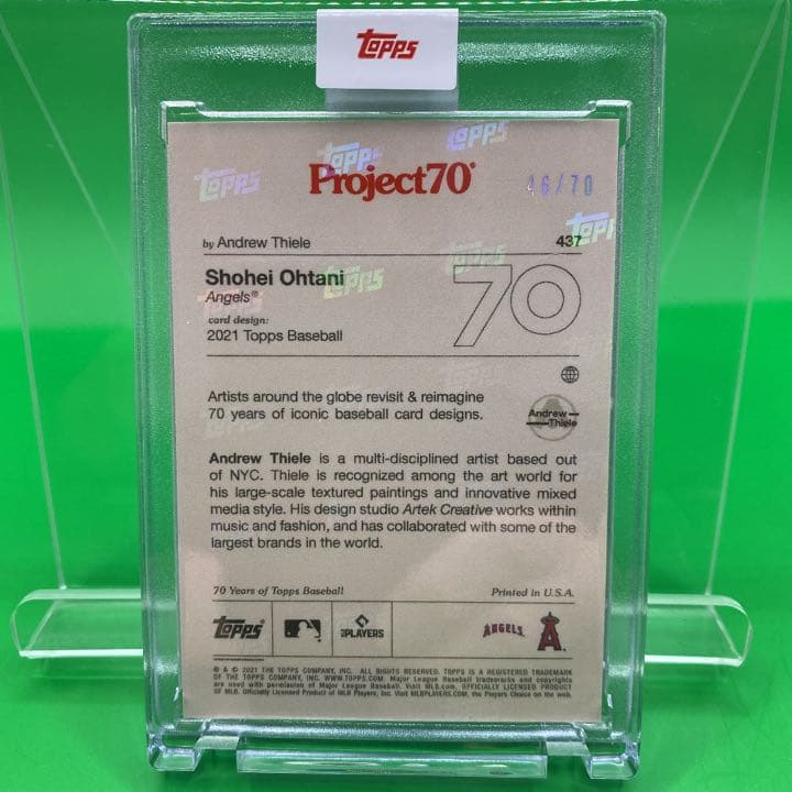 大谷翔平　ToppsProject70カード437-AndrewThiele