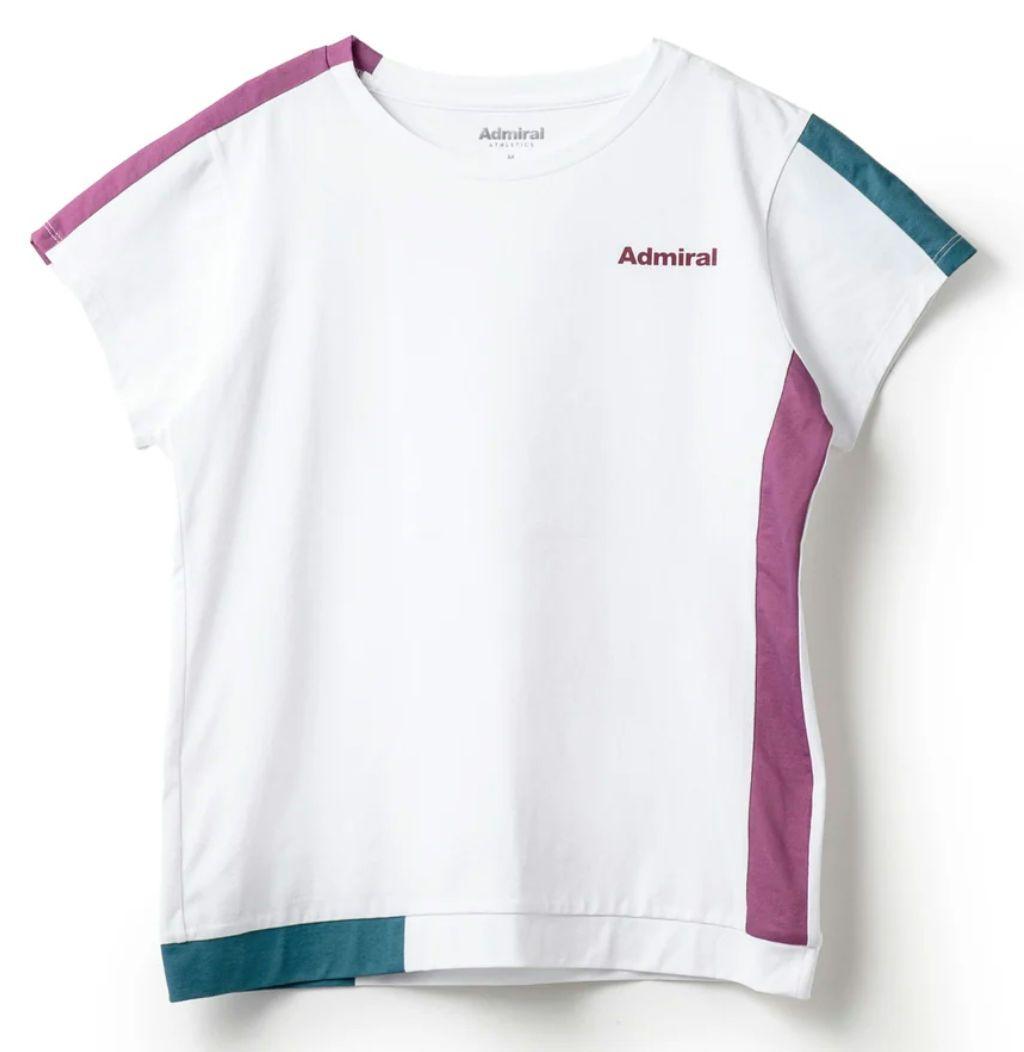 Admiral テニス Tシャツ カラーアソートブロッキング L
