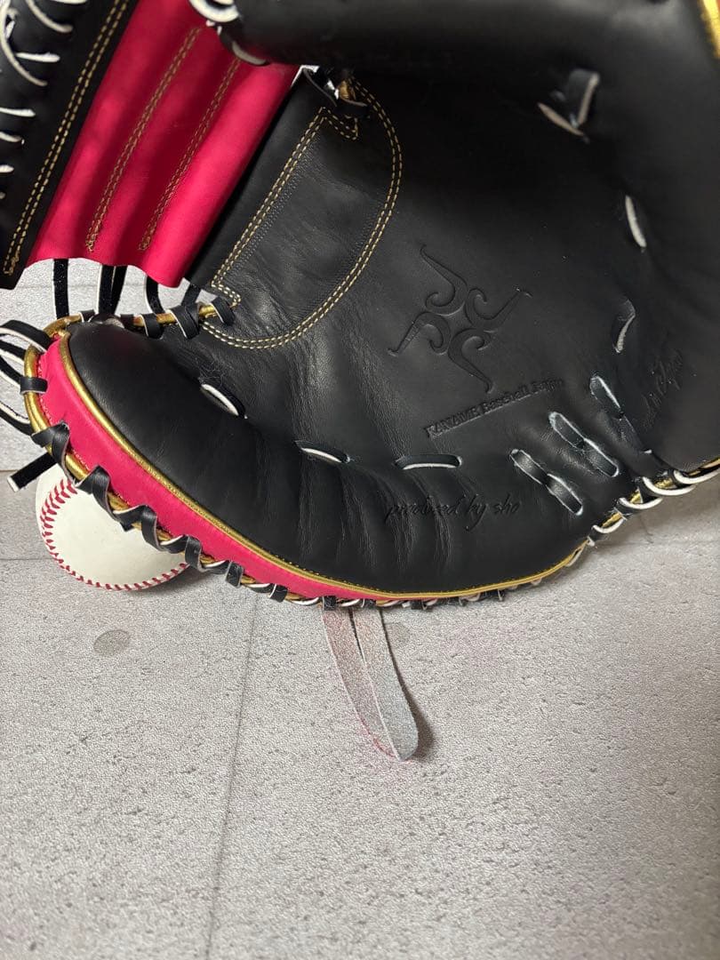 ☆2026 最新 要ミット軟式用キャッチャーミット 限定カラーKANAMEピンク